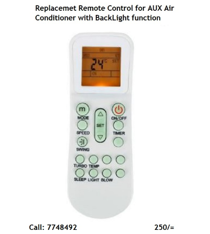 #22 / Moad PS / NEW Replacement AC A/C Remote control AUX Air Conditioner