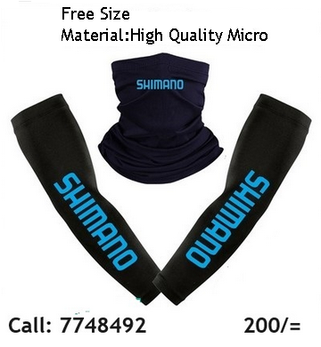 #21 / moad PS / Sun Protection Neck Gaiter Mask, Arm Sleeves Set Fishing Outdoor